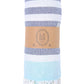 Magnolia Peshtemal Pure Turkish Cotton Beach Towel - Aqua