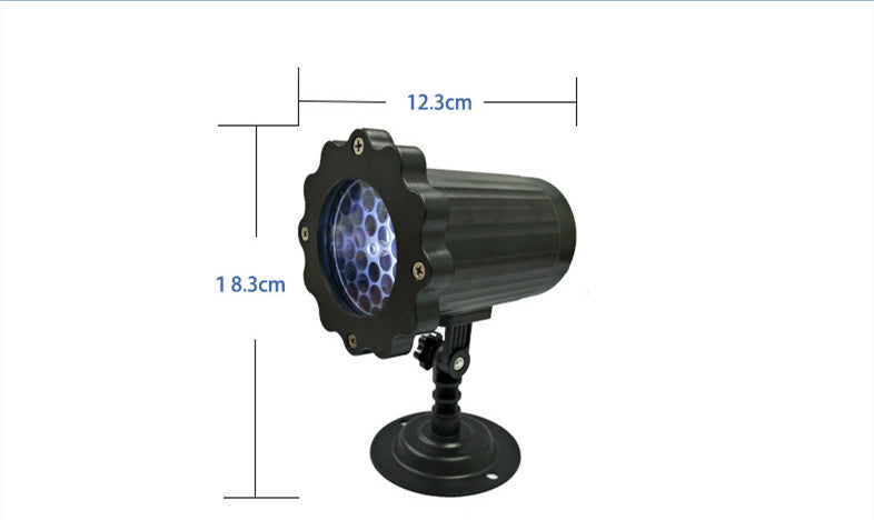 LED Christmas Blizzard Snowflake Laser Light Snowfall Projector