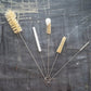 Set of 5 Sisal Bottle Brushes