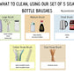 Set of 5 Sisal Bottle Brushes